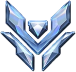 Overwatch Diamond V rank icon